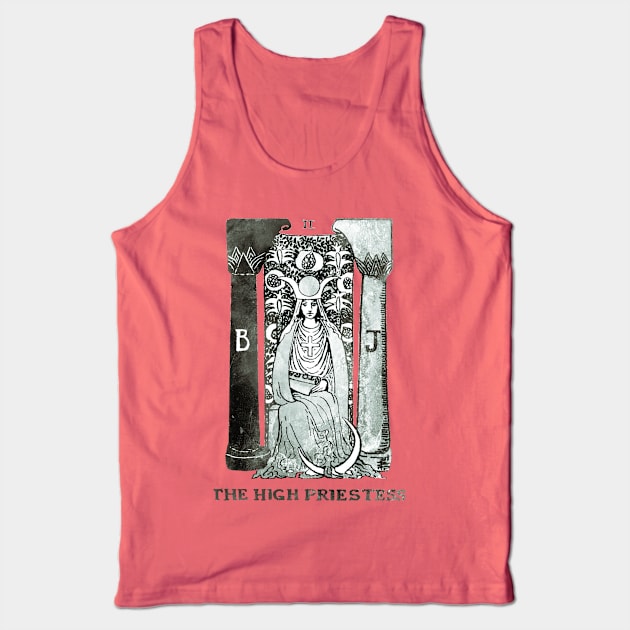 The High Priestess - Major Arcana Tarot Card Tank Top by The Blue Box